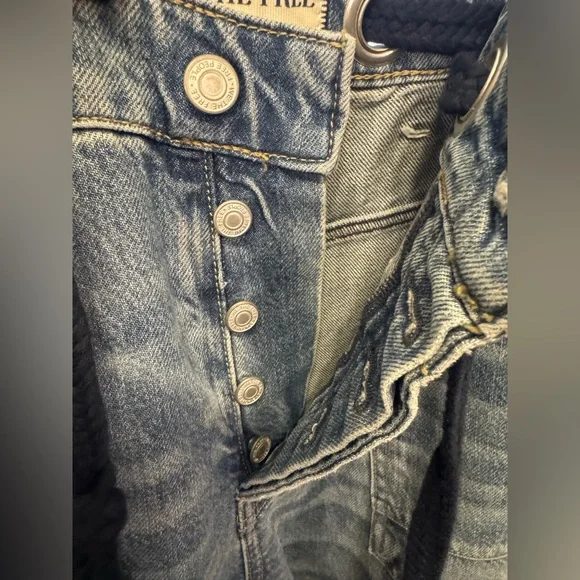 NWT Free People We The Free Moxie Pull-On Barrel Jeans Timeless Blue 27, 29, 30 - Picture 14 of 17